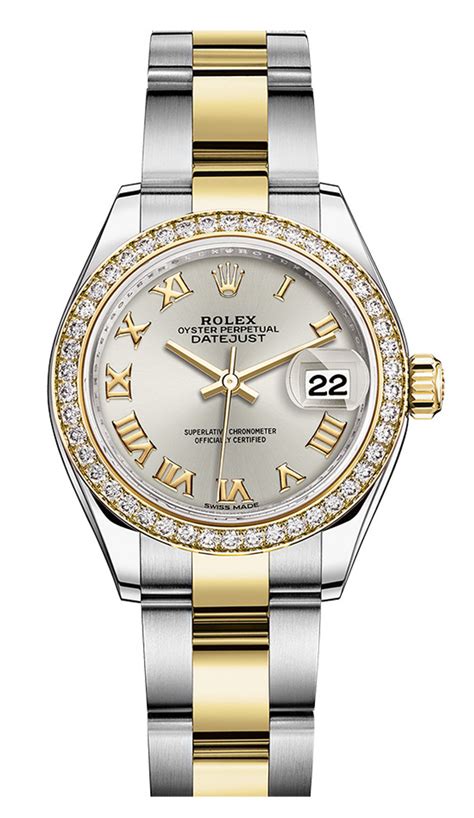 rolex datejust ladies diamond|Rolex Datejust 28mm two tone.